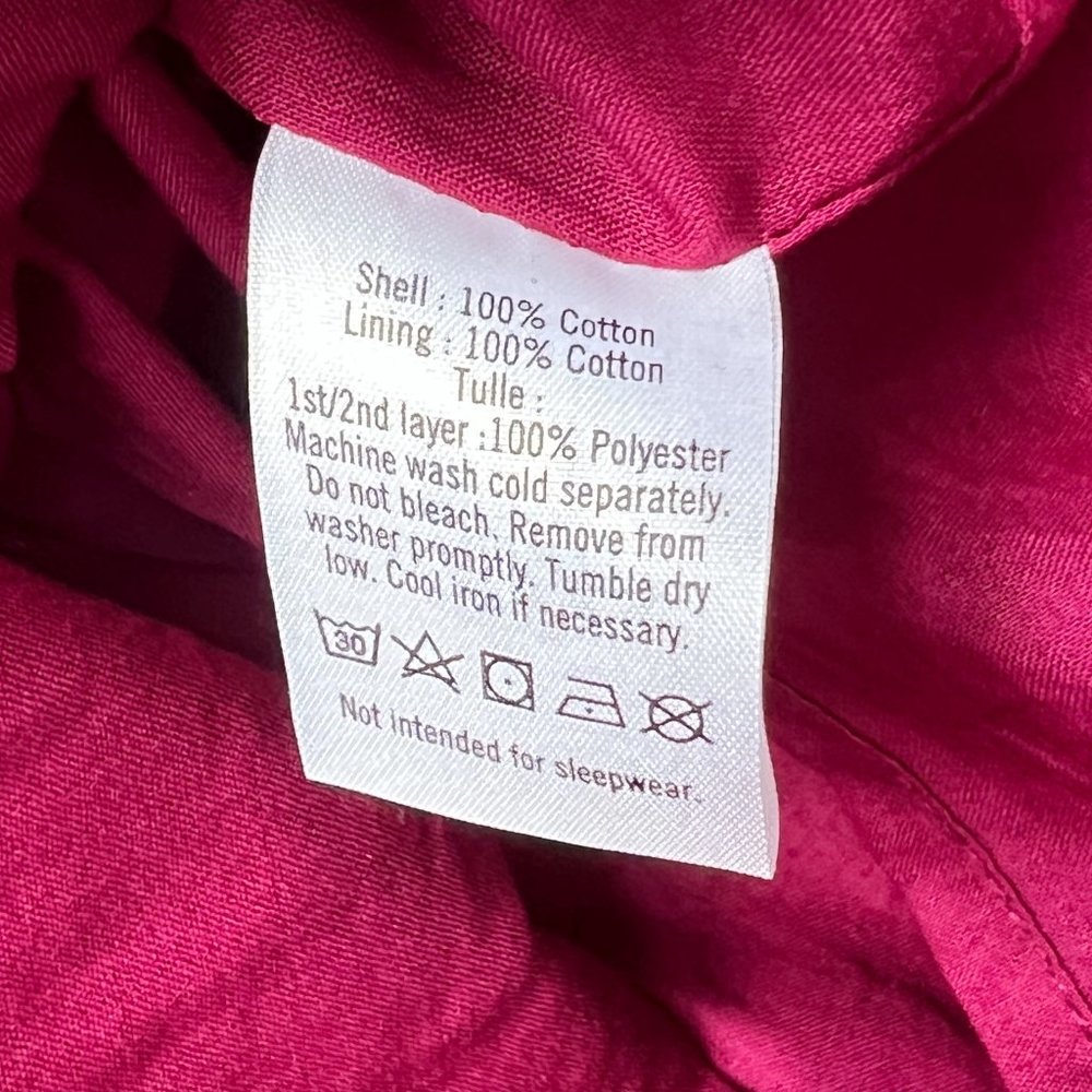 Janie and Jack Special Occasion Dress, Burgundy and Pink, Size 4 - EUC - Picture 7 of 7